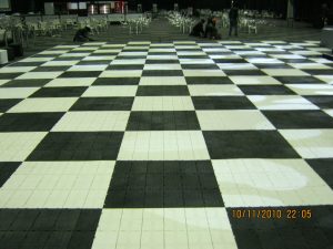 Black and White Tent Flooring Hire in Gauteng