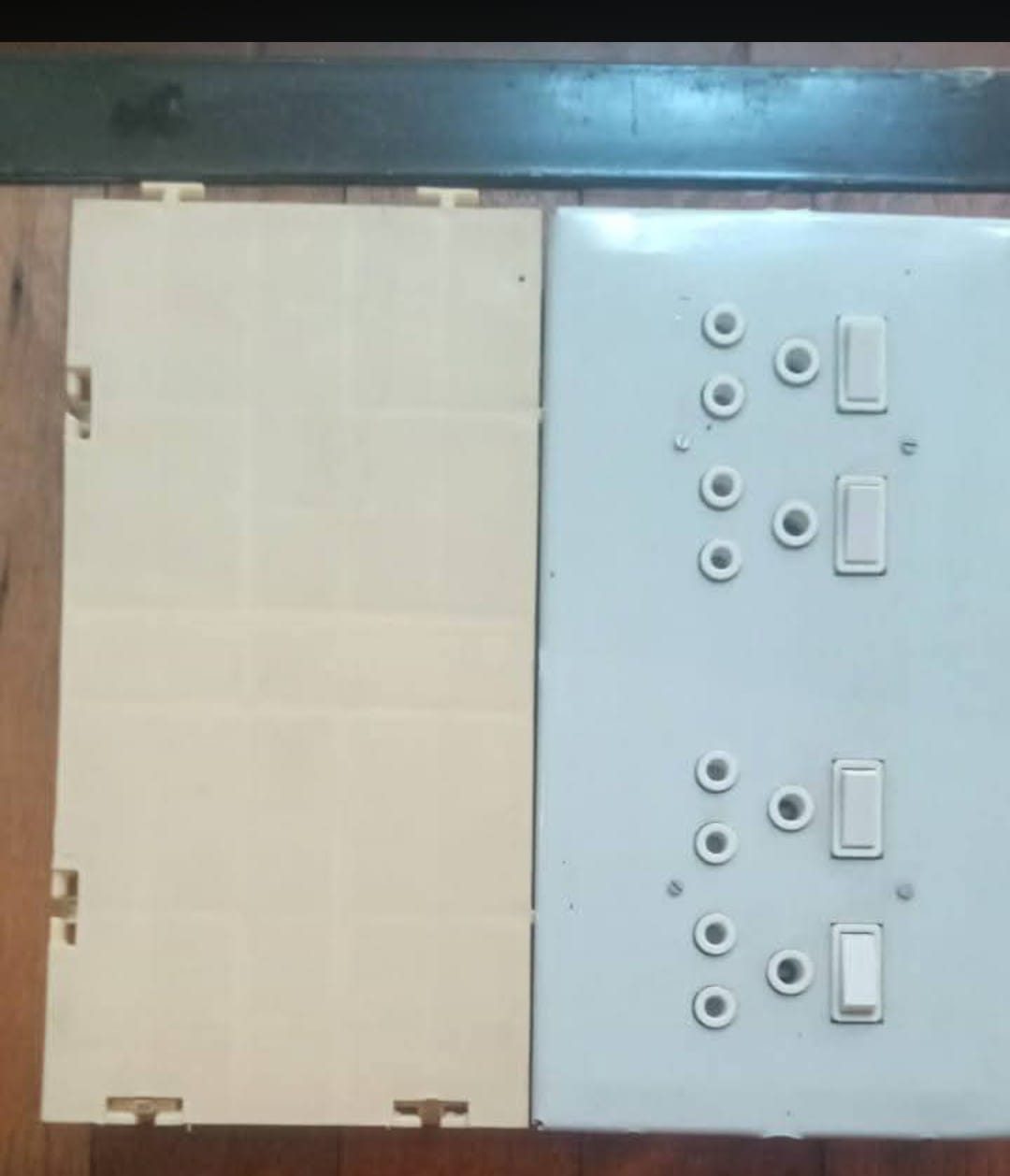Power plug points fitted into event flooring