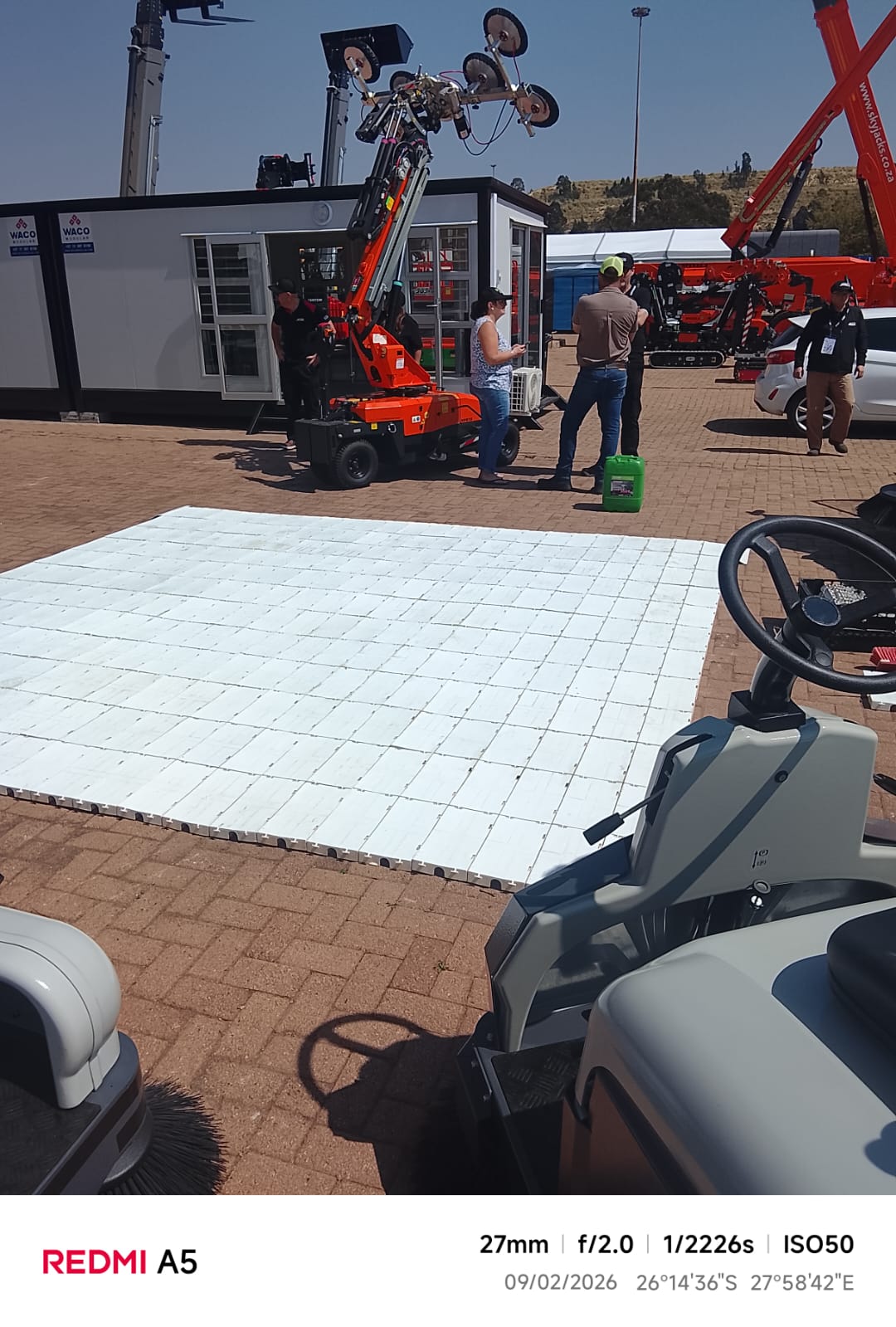 Mach corporate branding flooring at Nasrec Expo